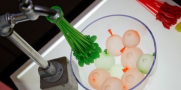 Four Year Water Balloon Fight