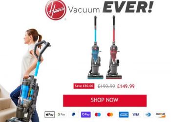 Hoover launches its lightest, steerable upright vacuum ever promising no loss of suction