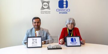 Sound stages of 1,710 square metres planned under Shams and Origo Studios deal: representatives of Sharjah Media City (Shams) and Origo Studios at the partnership signing